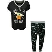 Womens Star Wars Mandalorian Grogu Come to the Cute Side Pajama (Medium)